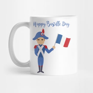 Soldier holding the French flag - Bastille Day Mug